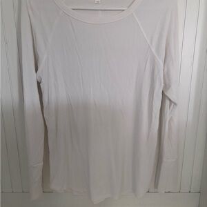 Nine Britton Classic White Long Sleeve Tee